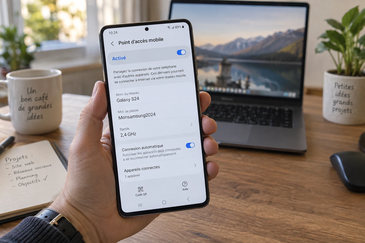 Partage de connexion sur Samsung : le guide complet Wi-Fi, USB, Bluetooth